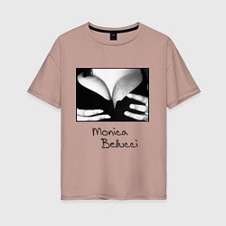 Женская футболка оверсайз Monica Bellucci: Breast