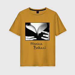 Женская футболка оверсайз Monica Bellucci: Breast