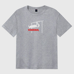 Женская футболка оверсайз Hannibal For King Workout
