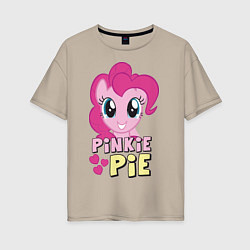 Женская футболка оверсайз Красавица Пинки Пай