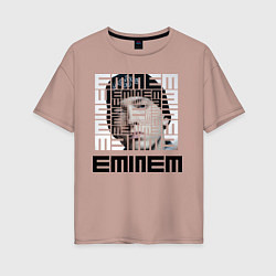 Женская футболка оверсайз Eminem labyrinth