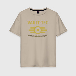 Женская футболка оверсайз Vault Tec