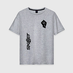 Женская футболка оверсайз Skillet Force