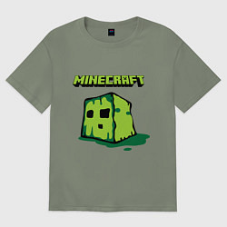 Женская футболка оверсайз Minecraft Creeper