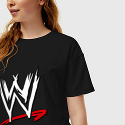 Футболка оверсайз женская WWE universe, цвет: черный — фото 2