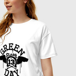 Футболка оверсайз женская Green Day: Class of 13, цвет: белый — фото 2