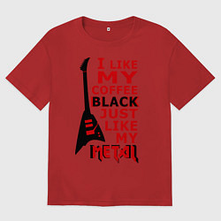 Женская футболка оверсайз Mindless Self Indulgence - Coffee black