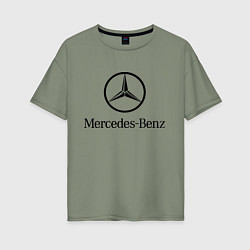 Футболка оверсайз женская Logo Mercedes-Benz, цвет: авокадо