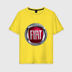 Женская футболка оверсайз FIAT logo
