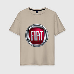 Женская футболка оверсайз FIAT logo