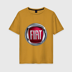 Женская футболка оверсайз FIAT logo