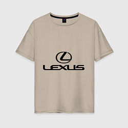 Женская футболка оверсайз Lexus logo