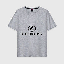 Женская футболка оверсайз Lexus logo