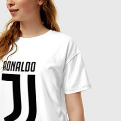 Футболка оверсайз женская Ronaldo CR7, цвет: белый — фото 2