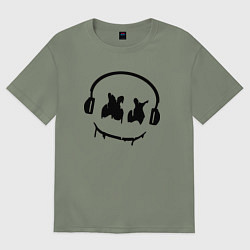 Женская футболка оверсайз Marshmello Music