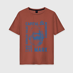 Женская футболка оверсайз Marx: Capital