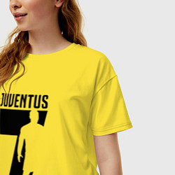 Футболка оверсайз женская Juventus: Ronaldo 7, цвет: желтый — фото 2