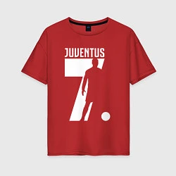 Женская футболка оверсайз Juventus: Ronaldo 7
