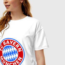 Футболка оверсайз женская Bayern Munchen FC, цвет: белый — фото 2