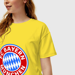 Футболка оверсайз женская Bayern Munchen FC, цвет: желтый — фото 2