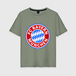 Футболка оверсайз женская Bayern Munchen FC, цвет: авокадо
