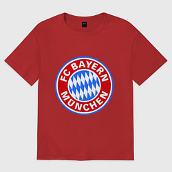 Футболка оверсайз женская Bayern Munchen FC, цвет: красный