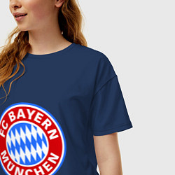 Футболка оверсайз женская Bayern Munchen FC, цвет: тёмно-синий — фото 2