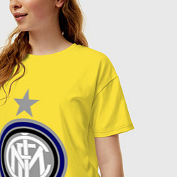 Футболка оверсайз женская Inter FC, цвет: желтый — фото 2