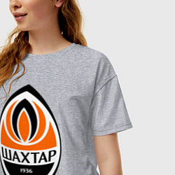Футболка оверсайз женская ФК Шахтёр, цвет: меланж — фото 2