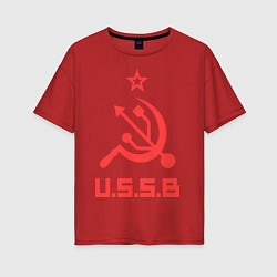 Женская футболка оверсайз USSB