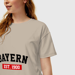 Футболка оверсайз женская FC Bayern Est. 1900, цвет: миндальный — фото 2