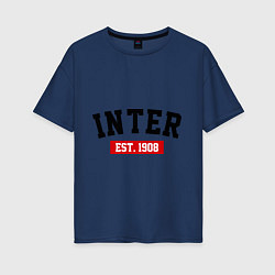 Женская футболка оверсайз FC Inter Est. 1908