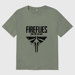 Женская футболка оверсайз Fireflies: Look for the Light