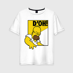 Женская футболка оверсайз Homer D'OH!