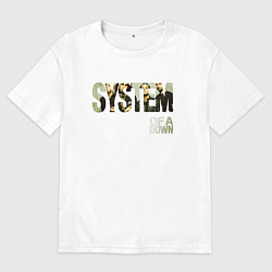 Женская футболка оверсайз System of a Down