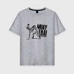 Женская футболка оверсайз Muay Thai Thaiboxen
