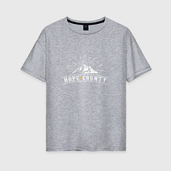 Женская футболка оверсайз Hope Count: Mountain