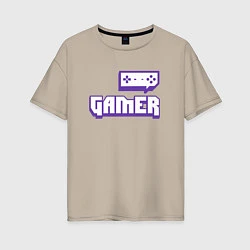 Женская футболка оверсайз Twitch Gamer