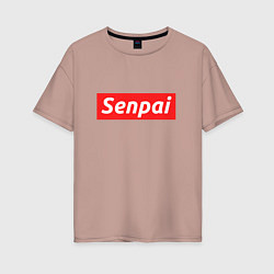 Женская футболка оверсайз Senpai Supreme