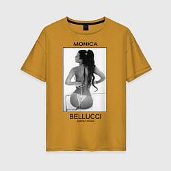 Женская футболка оверсайз Monica Bellucci: Donna Famosa