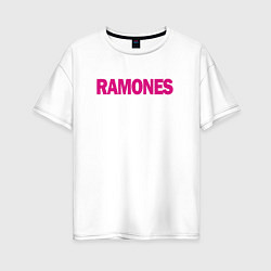 Женская футболка оверсайз Ramones Boyband