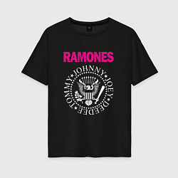 Женская футболка оверсайз Ramones Boyband