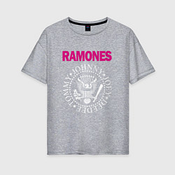 Женская футболка оверсайз Ramones Boyband