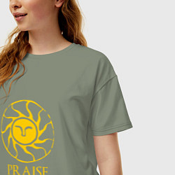 Футболка оверсайз женская Praise The Sun, цвет: авокадо — фото 2