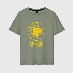 Футболка оверсайз женская Praise The Sun, цвет: авокадо