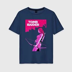 Женская футболка оверсайз Tomb Raider: Pink Style