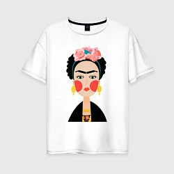 Женская футболка оверсайз Фрида Кало