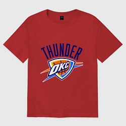 Футболка оверсайз женская Thunder, цвет: красный