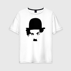 Женская футболка оверсайз Чарли Чаплин