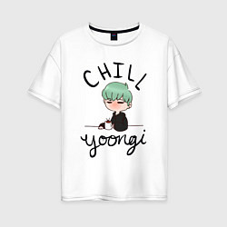 Женская футболка оверсайз Chill Yoongi